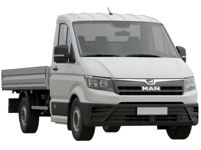 MAN TGE Flatbed Truck 3D model