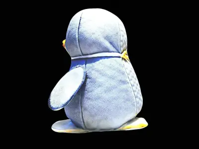 little penguin cute plushie 3D model