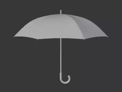 Umbrella Free low-poly 3D model buy