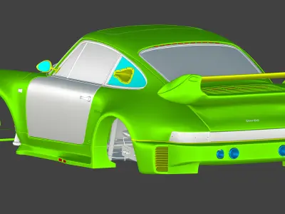 Porsche 930 Abflug Kit 3D model