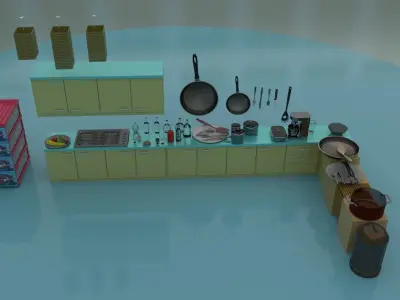  turbo -Of kitchen appliances Free 3D model