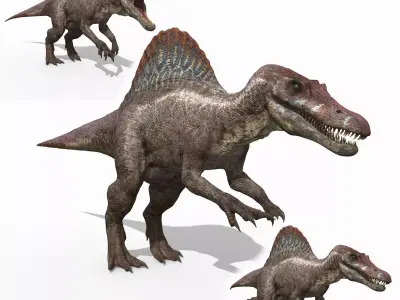 Suchomimus Mongolica - 8K animated JP3 Spinosaur 3D model