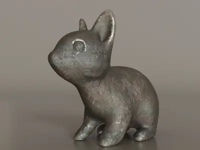 Bunny sculpture Free low-poly 3D model