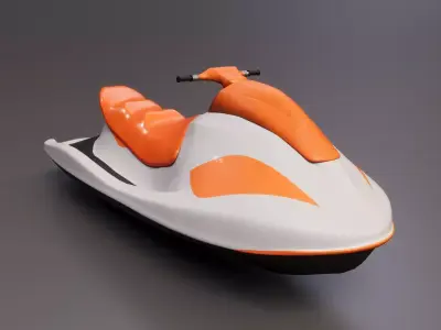 Ultra-realistic 3D Jet Ski - Perfect for Games and Animations 3D model