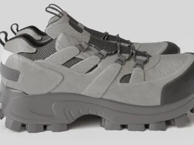 Trekking shoe V2 3D model
