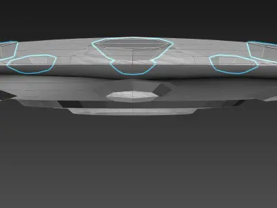 Double Inverted Coanda Craft - Concept 3D model