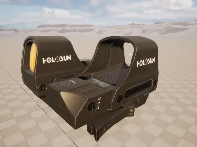 Holosun 510 C - Collimator Sight Low-poly 3D model