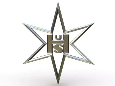 Henschel logo 3D model