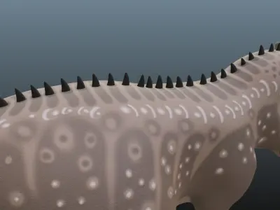 Giganotosaurus Low-poly 3D model