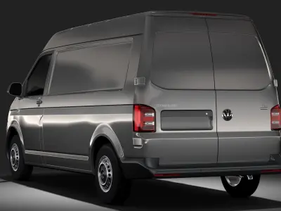 Volkswagen Transporter Van L2H2 T6 2017 3D model