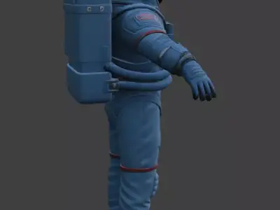 Realistic Astronaut Space Suit 3D model purchase