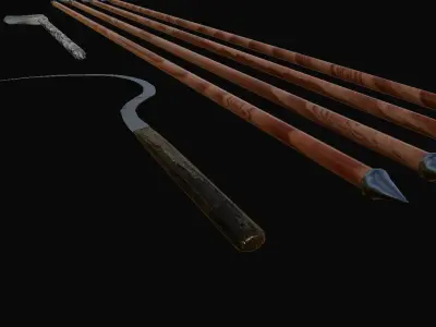 WWAATD Weapon Models - Textured Free low-poly 3D model