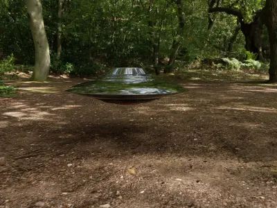 Bob Lazar UFO Flying Saucer Low-poly 3D model