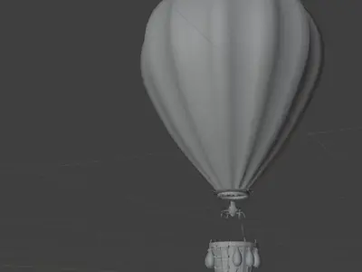 AIR BALLOON Low-poly 3D model