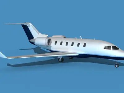 Bombardier CL604 Challenger V05 3D model