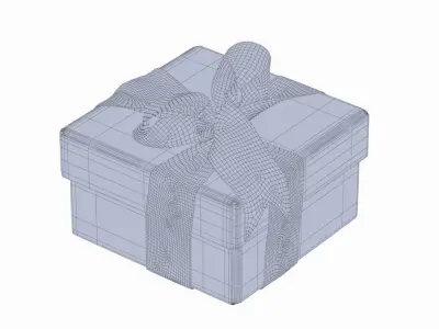 Gift boxes with bows part 3 3D model