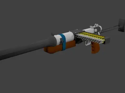 Metro 2033 Gun Low-poly 3D model