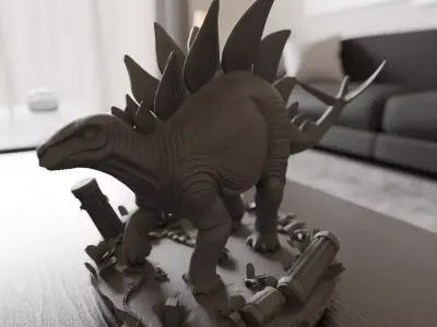 Stegosaurus 3D print model