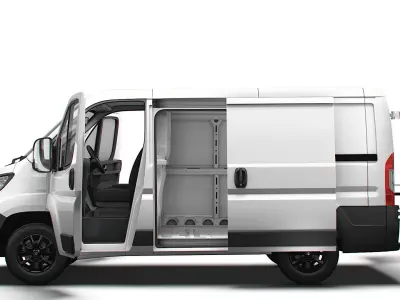 Vauxhall Movano Van L1H1 HQ Interior 2023 3D model