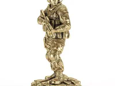 soldier statue 3D model