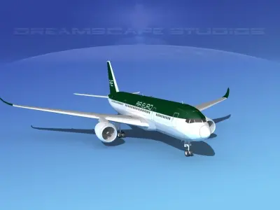 Airbus A350-800 Air Euro 3D model