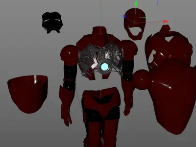 Iron man 3d model free Free 3D model