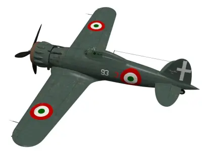 macchi mc200 saetta 3D model