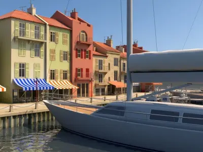 3d City Port 2 3D model