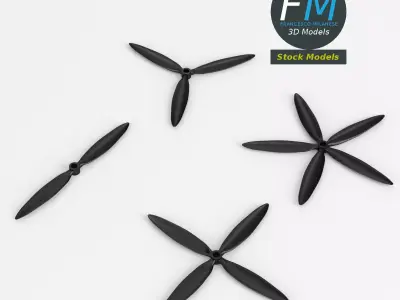 Airplane propellers 3D model