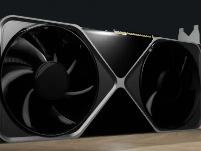 RTX 5090 Graphics Card Futuristic High-Poly 3D Model by TanKomet 3D model