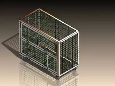 Paper Trolly Free 3D model