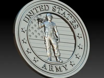 US Soldier  Vietnam  3D STL Model for CNC Router Engraver 3D model