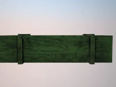 Gun box Low-poly 3D model