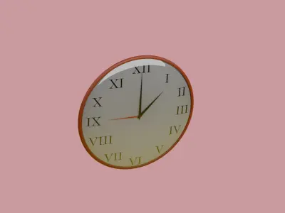 Clock Free low-poly 3D model purchase