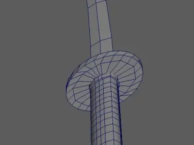 Simple Low-Poly Katana Free low-poly 3D model
