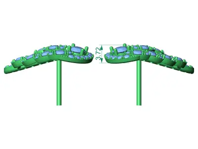 Angel Wings Earrings Diamonds Free 3D print model