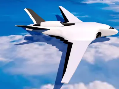 plane Future Russian Special Purpose Aircraft PAK TA 3D model