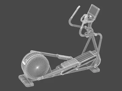 Technogym Elliptical New Excite Synchro 3D model