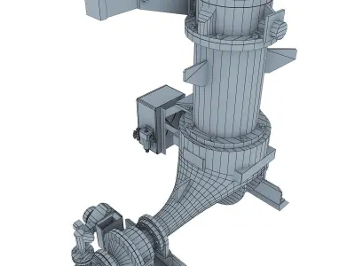 Ash vessel HA pump Low-poly 3D model