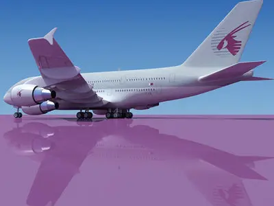 Qatar Airways 3D Model 3D model