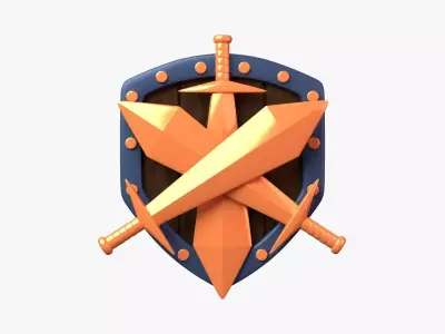 Bronze Tier 3D Illustration 3D model