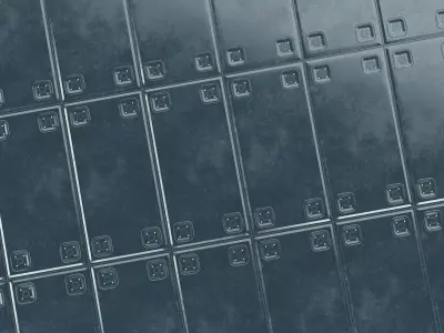 Sci-fi Big Floor Panel PBR 3D model