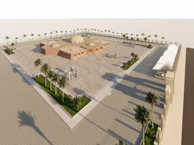 Traditional library-historical library-Islamic library 3D model