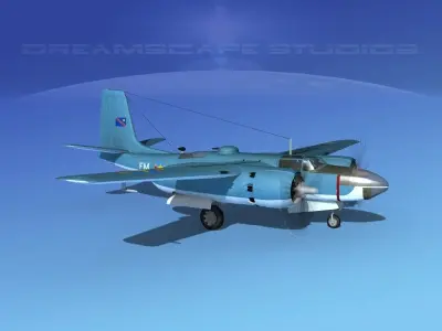 Douglas B-26C Invader Congo 3D model