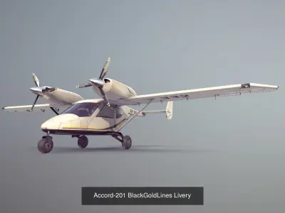 Accord-201 with four liveries 3D Model Collection