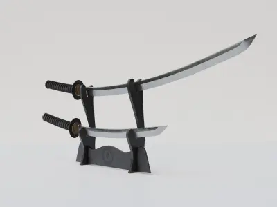 japanese weapon 3D model