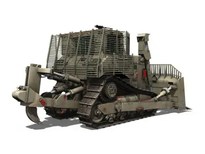 Armored D9R Bulldozer - 949634 - IDF 3D model