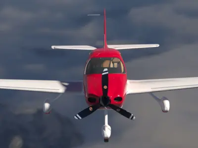 Cirrus SR 22 high detailed model low poly Low-poly 3D model