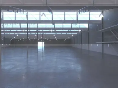 Warehouse building Free 3D model