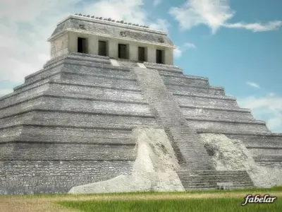 Temple of inscriptions 3D model